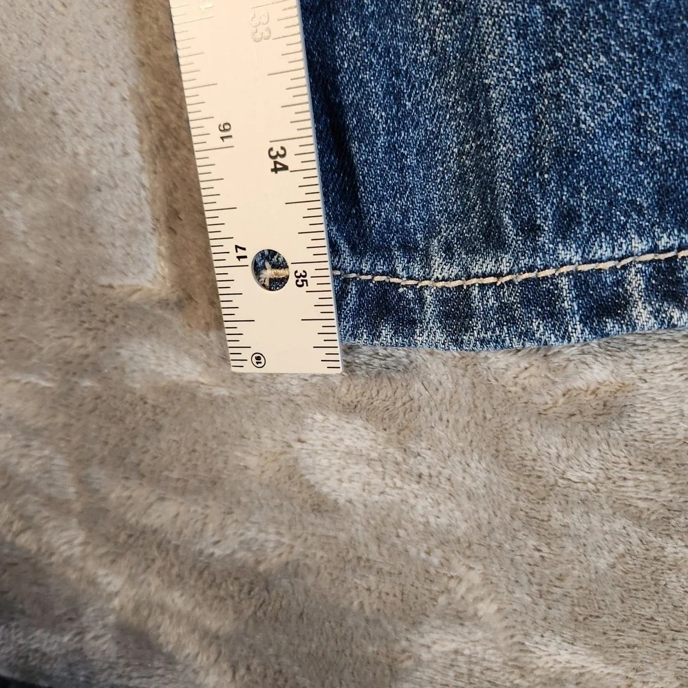 Rock and Roll Cowboy Pistol Straight Jeans Mens 33x36 Blue Excellent Regular Leg